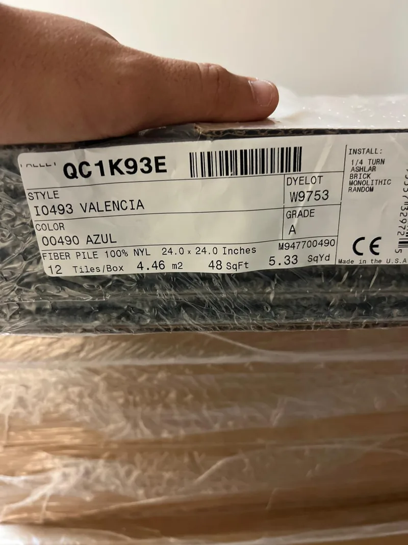 Closed flooring package documented during material review