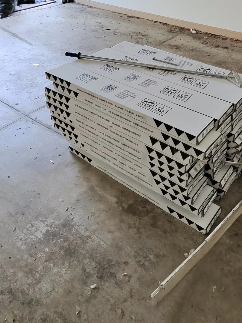 Flooring boxes documented during the work